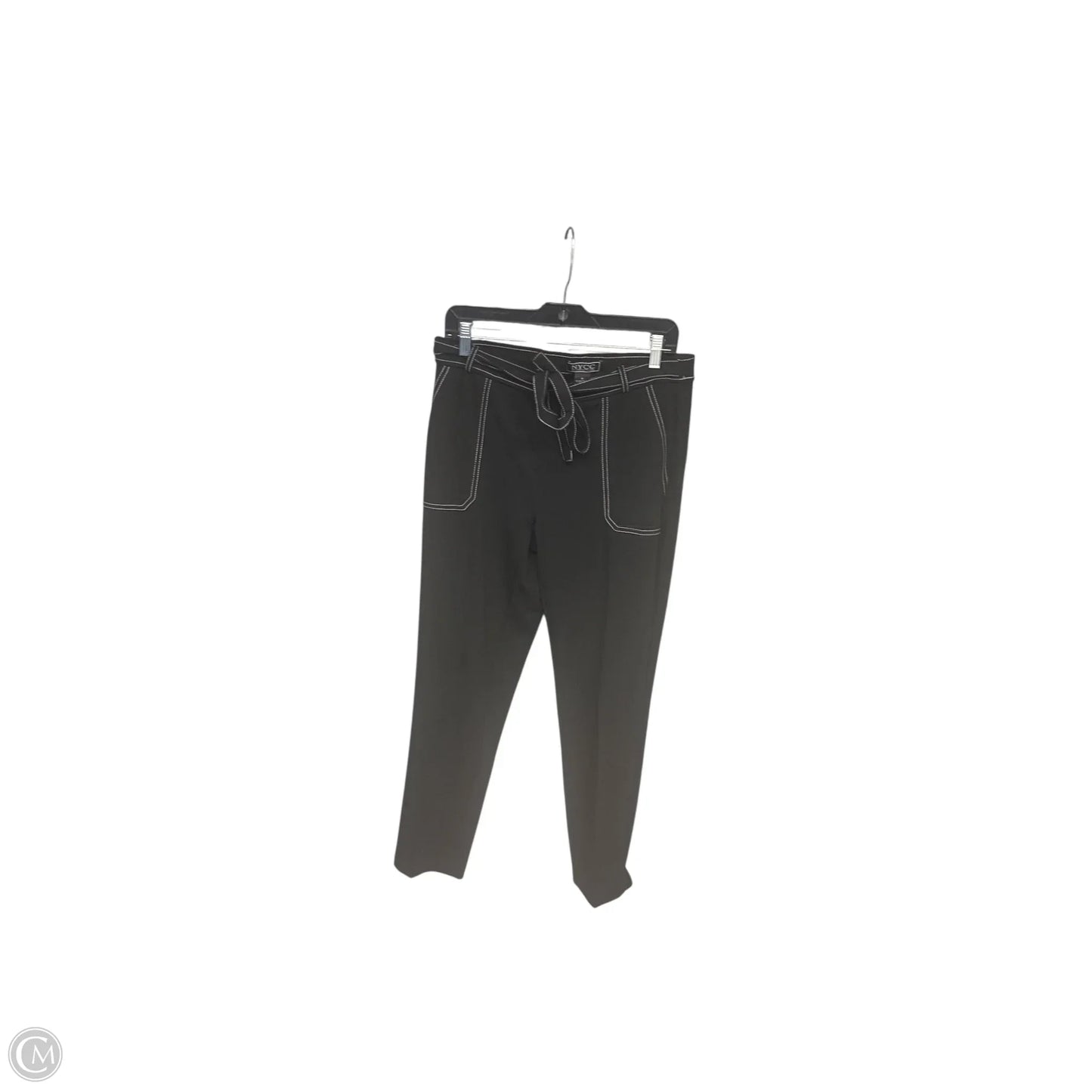 Pants Cropped By Nycc In Black & White, Size: 8