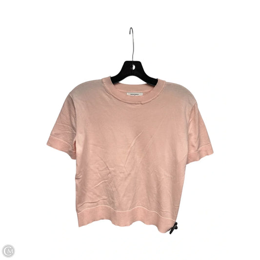 Top Short Sleeve By Banana Republic In Pink, Size: S