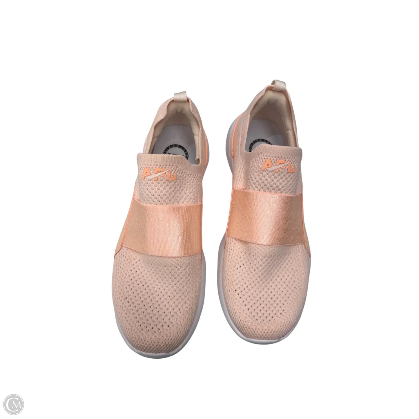 Shoes Designer By Apl In Peach, Size: 8
