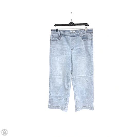 Jeans Wide Leg By Clothes Mentor In Blue Denim, Size: 10