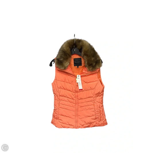 Vest Puffer & Quilted By Talbots In Orange, Size: S