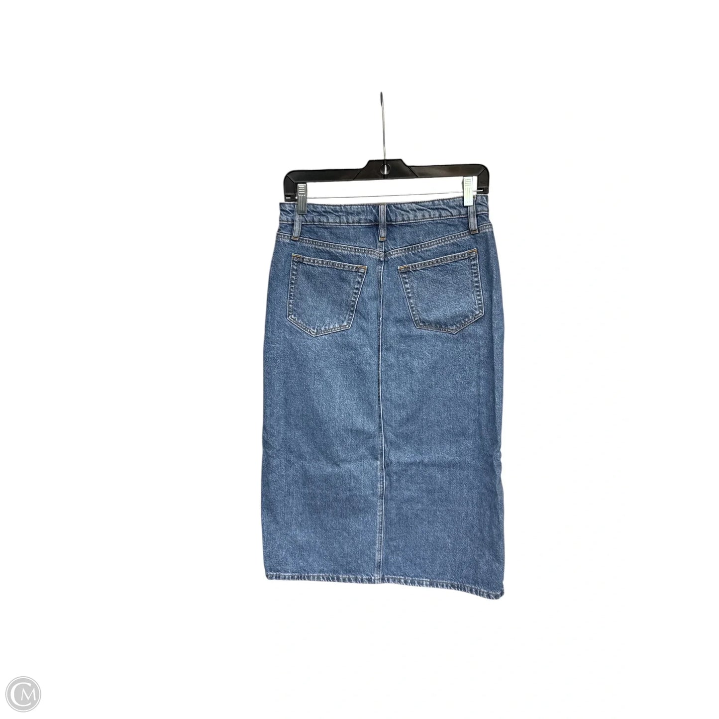 Skirt Midi By Loft In Blue Denim, Size: 2
