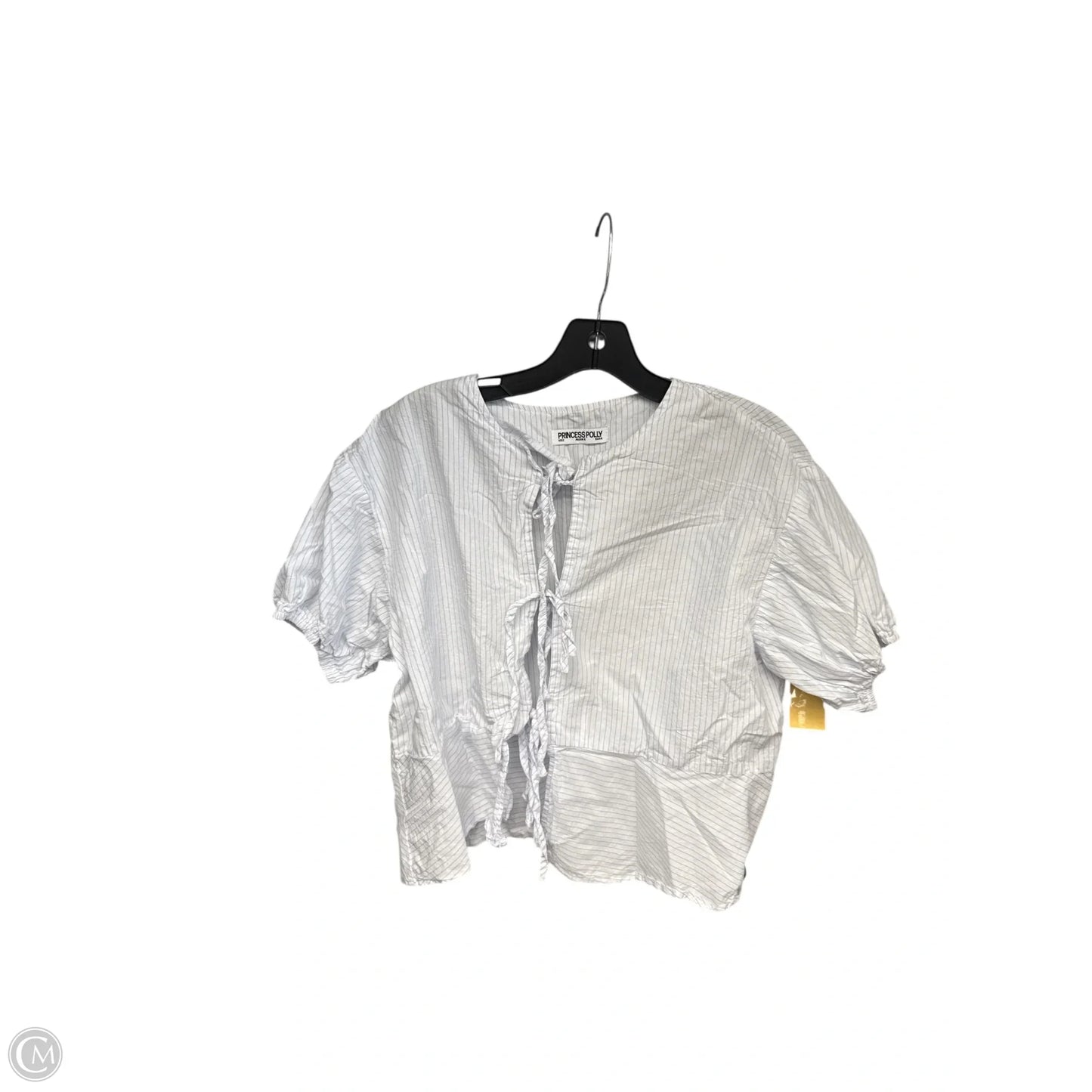 Top Short Sleeve By Princess Polly In Striped Pattern, Size: 2