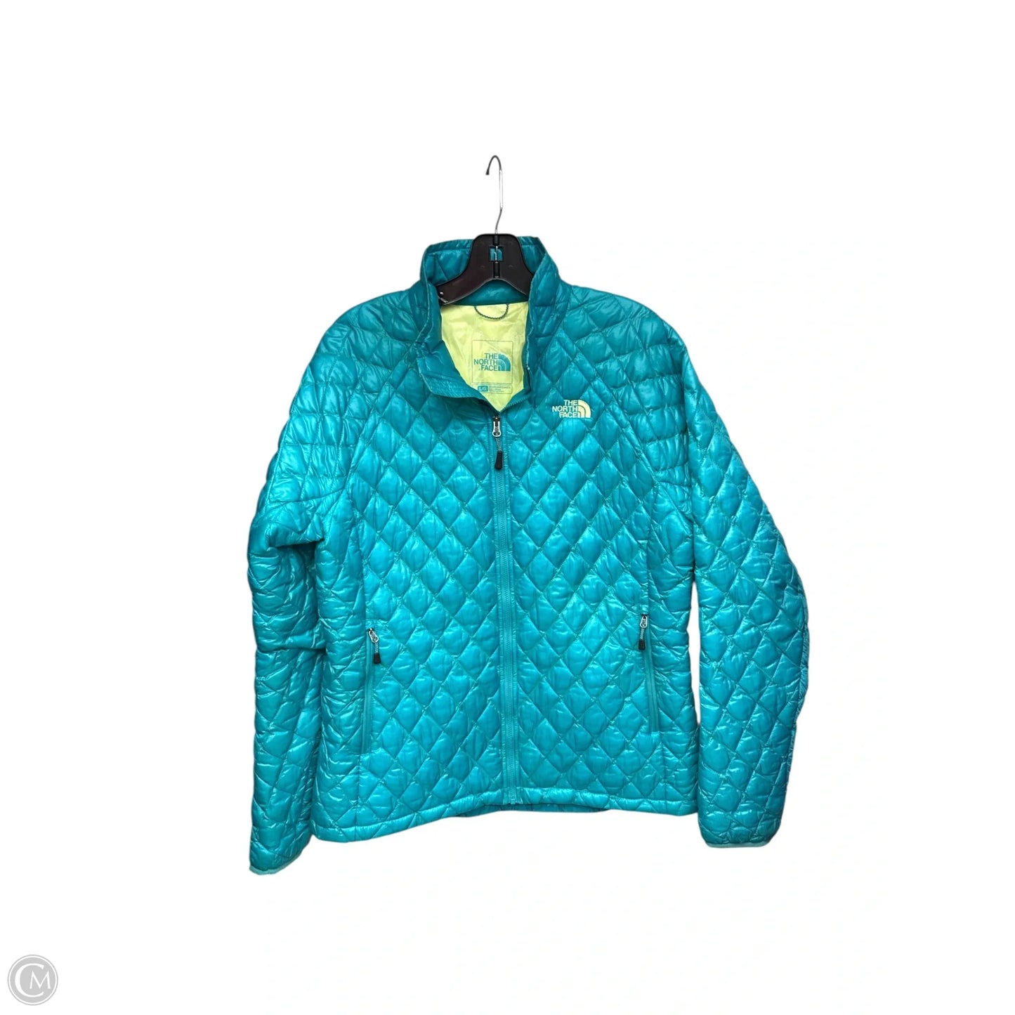 Jacket Windbreaker By The North Face In Aqua, Size: L