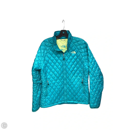 Jacket Windbreaker By The North Face In Aqua, Size: L