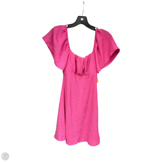Dress Casual Midi By Originality In Pink, Size: L