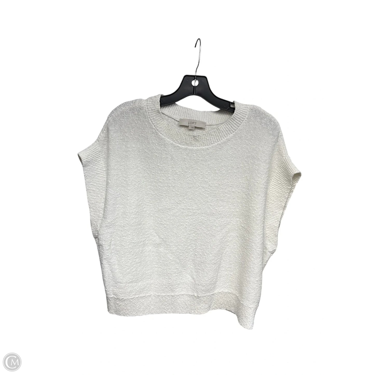 Top Short Sleeve By Loft In Brown, Size: L