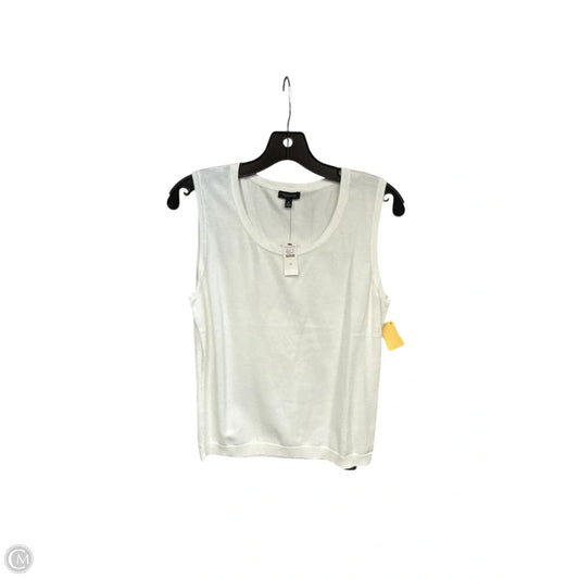 Top Sleeveless Basic By Talbots In White, Size: M