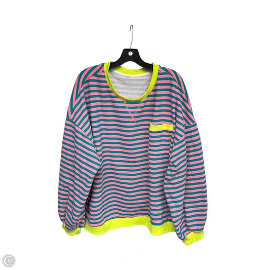 Top Long Sleeve By Clothes Mentor In Striped Pattern, Size: 3x