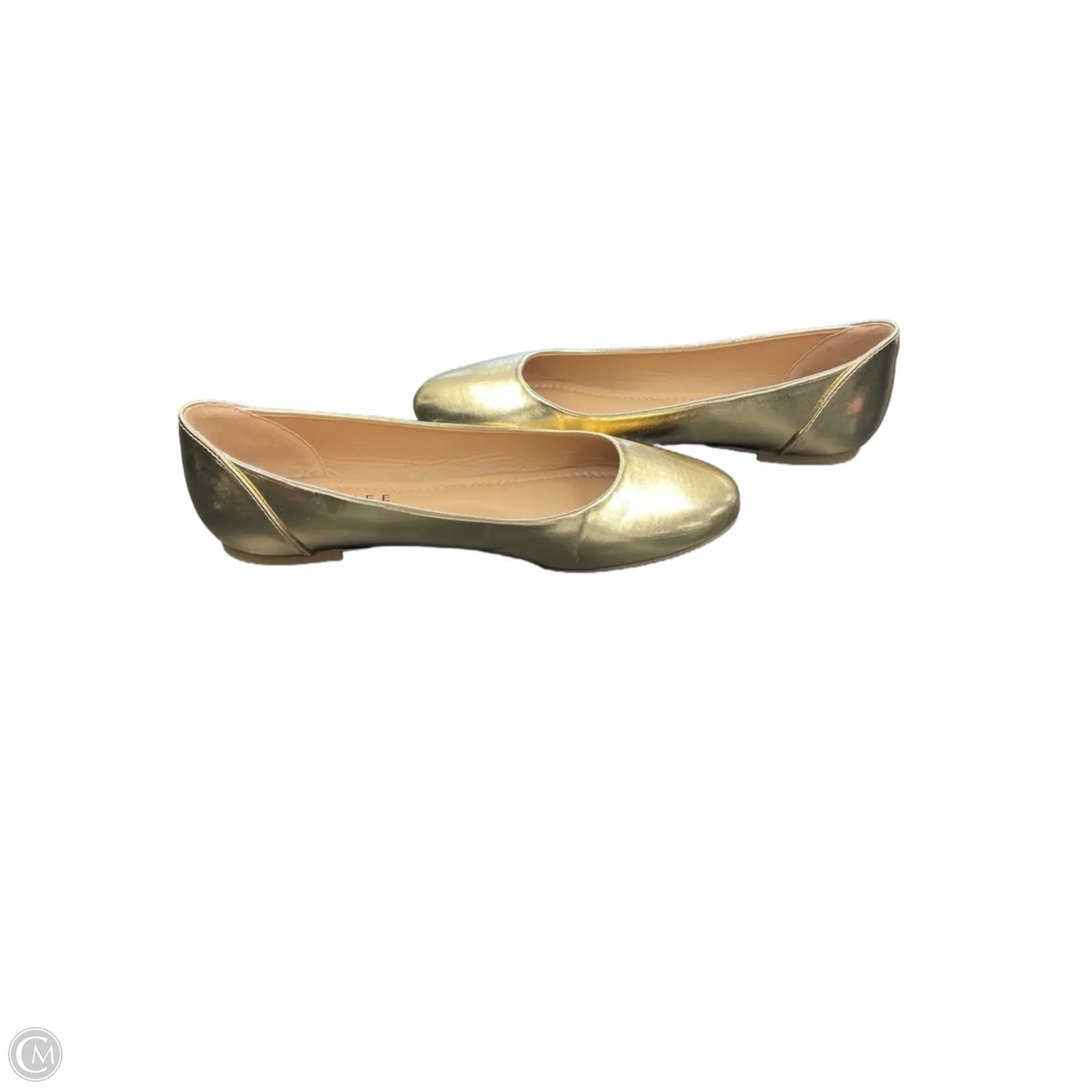 Shoes Flats By Journee In Gold, Size: 8
