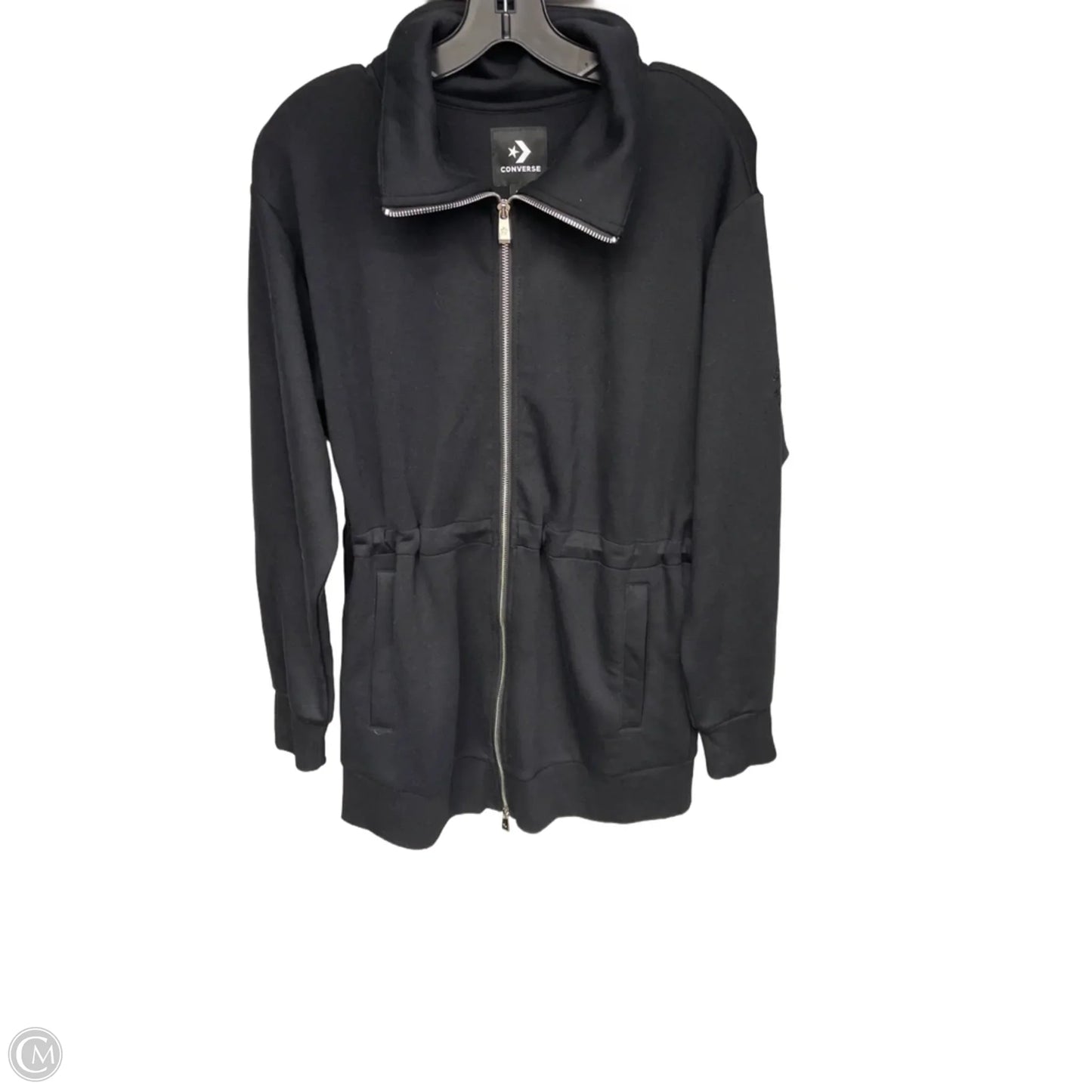 Athletic Jacket By Converse In Black, Size: S