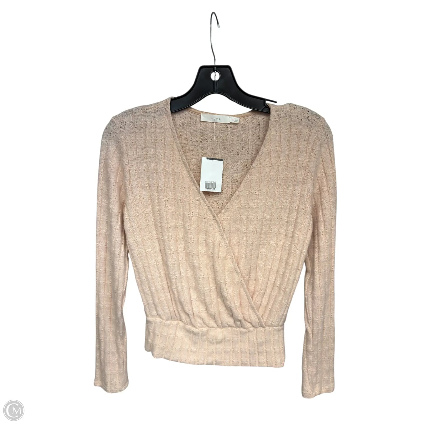 Top Long Sleeve By Lush In Pink, Size: S