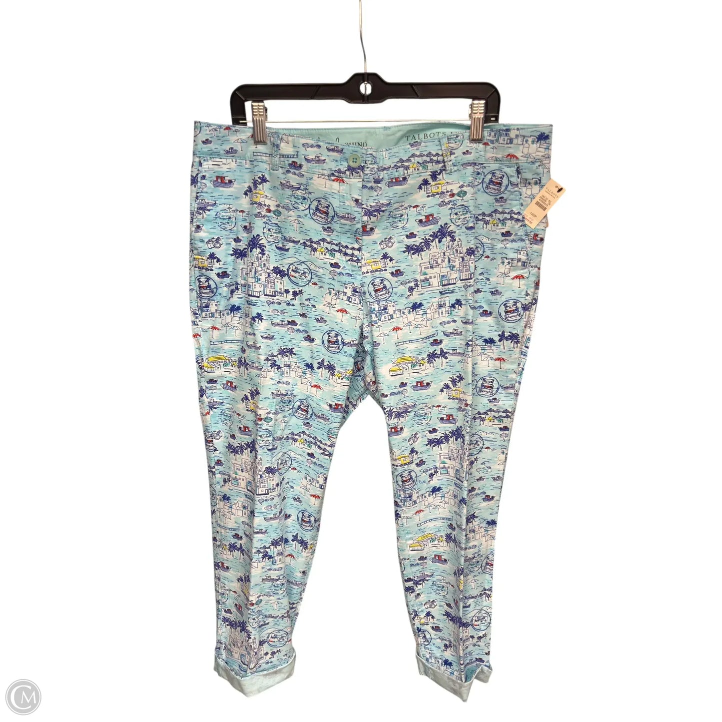 Pants Cropped By Talbots In Blue, Size: 14p