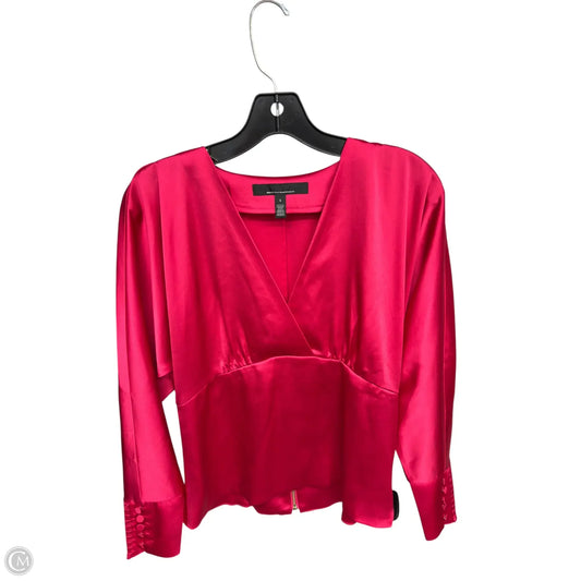 Top Long Sleeve By White House Black Market In Pink, Size: 4