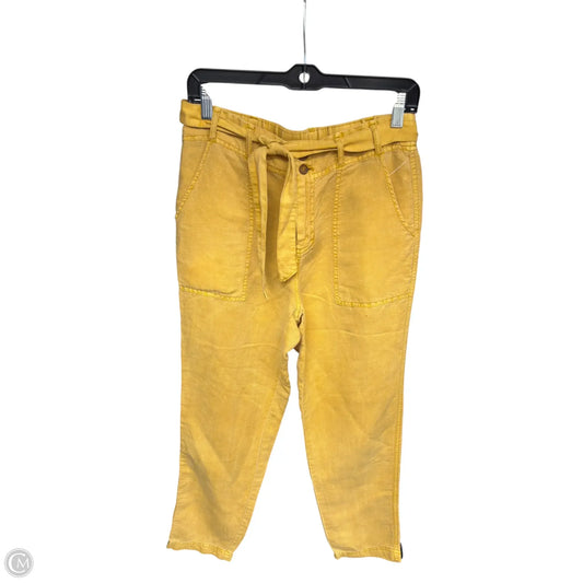 Pants Linen By C And C In Yellow, Size: S