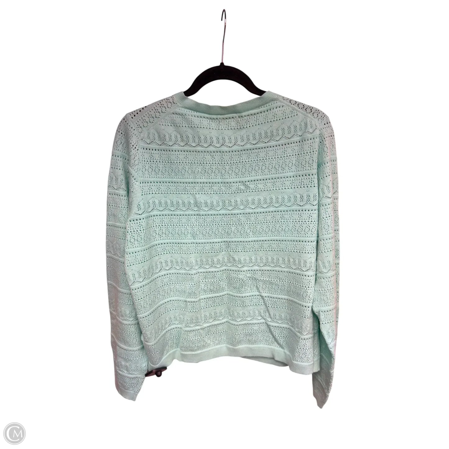 Cardigan By J. Crew In Aqua, Size: Xl