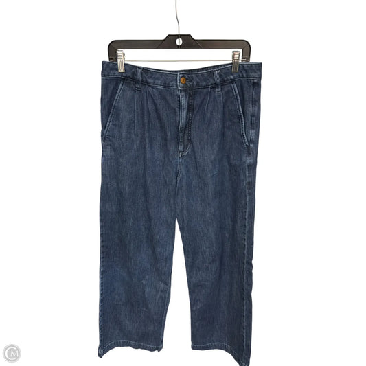 Jeans Wide Leg By J. Crew In Blue Denim, Size: 30