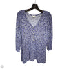Tunic 3/4 Sleeve By J. Jill In Blue, Size: M