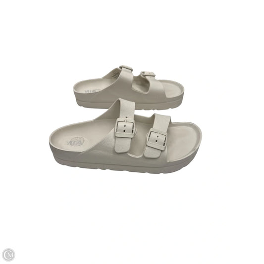 Sandals Flats By Mia In Beige, Size: 9