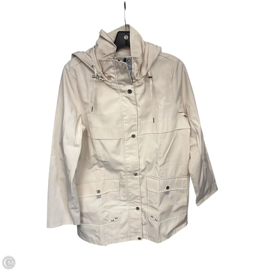 Coat Raincoat By Jones New York In Beige, Size: M