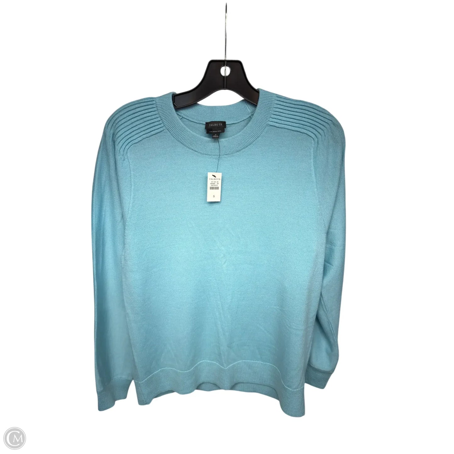 Top Long Sleeve By Talbots In Aqua, Size: S