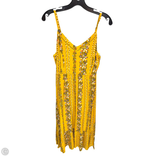 Dress Casual Midi By Old Navy In Yellow, Size: M