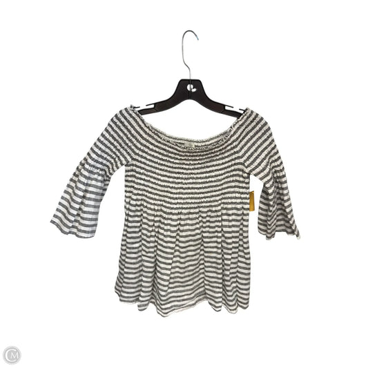 Top 3/4 Sleeve By C And C In Striped Pattern, Size: M