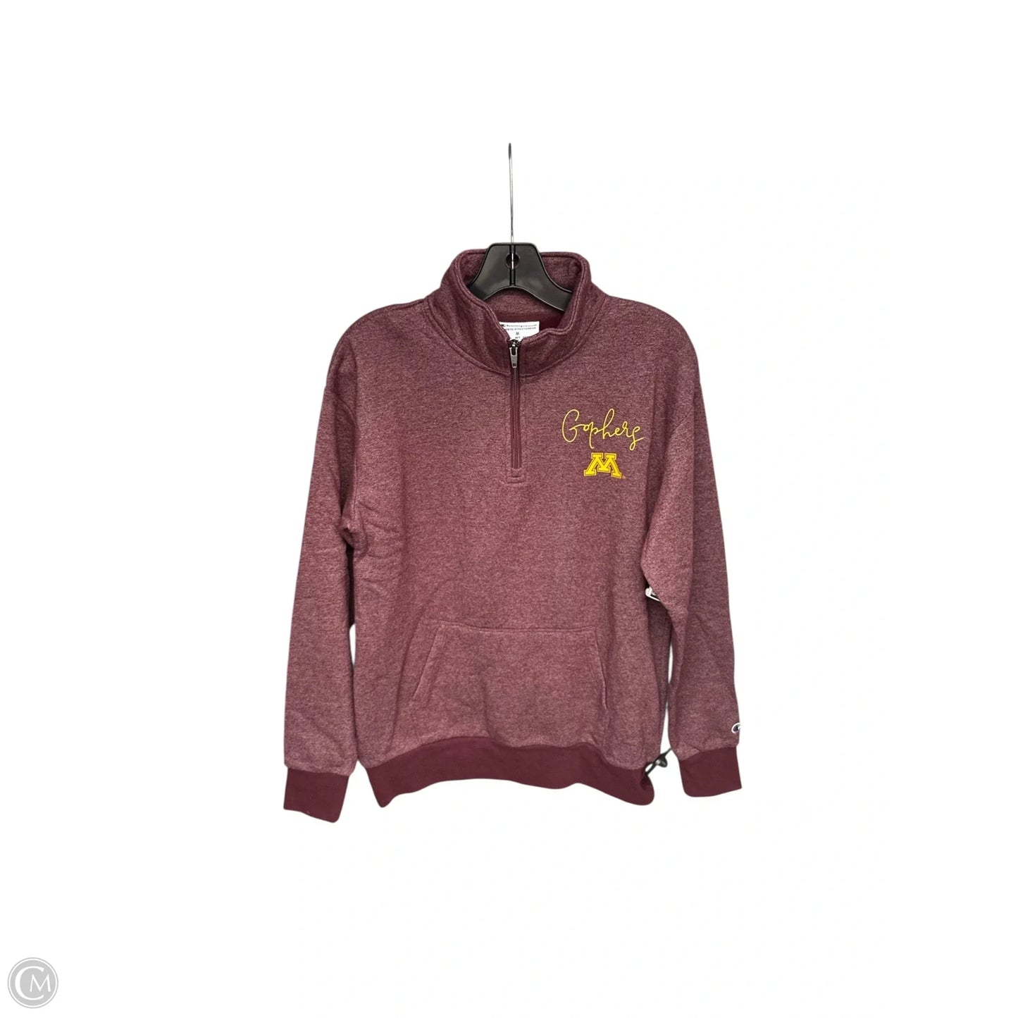 Athletic Jacket By Champion In Maroon, Size: M