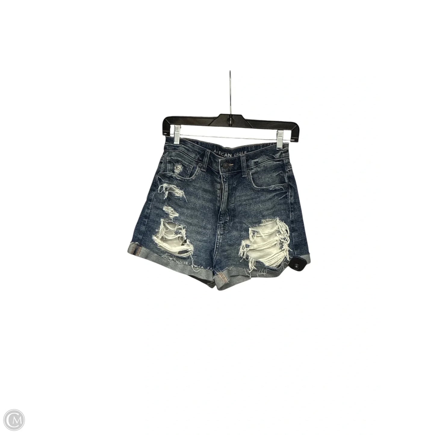 Shorts By American Eagle In Blue Denim, Size: 6