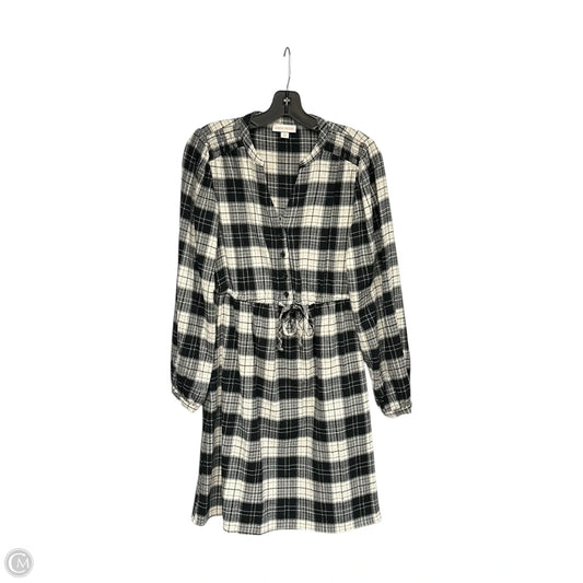 Dress Casual Midi By Knox Rose In Plaid Pattern, Size: Xs