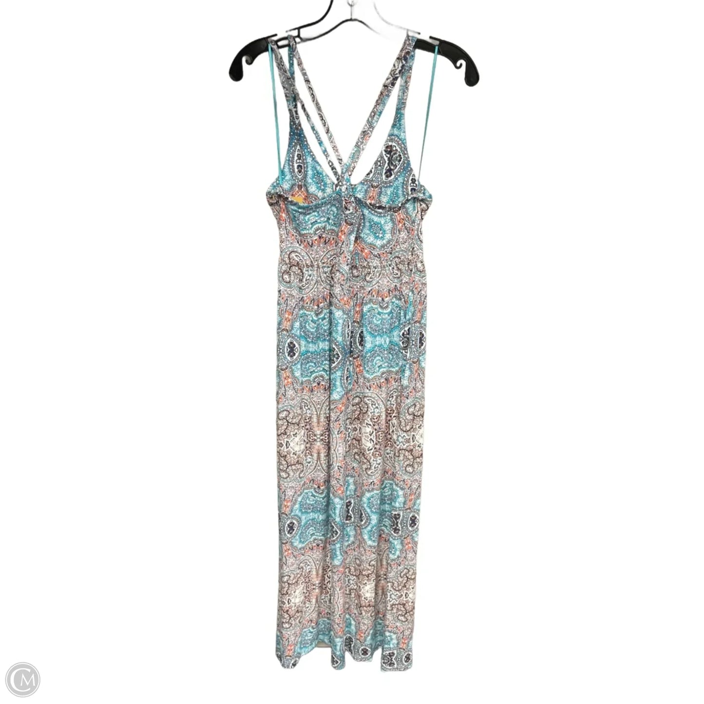 Dress Casual Maxi By Artisan Ny In Blue & Orange, Size: M
