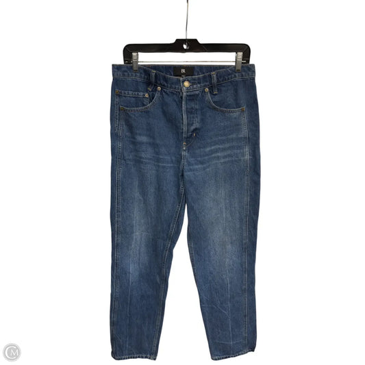 Jeans Straight By Banana Republic In Blue Denim, Size: 30