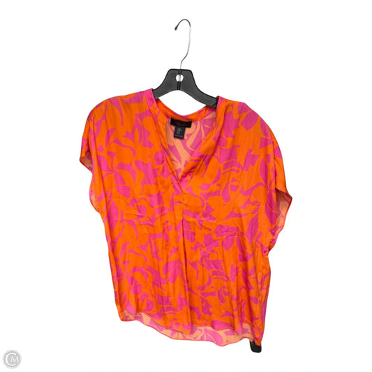 Top Sleeveless By Rachel Roy In Orange & Pink, Size: M