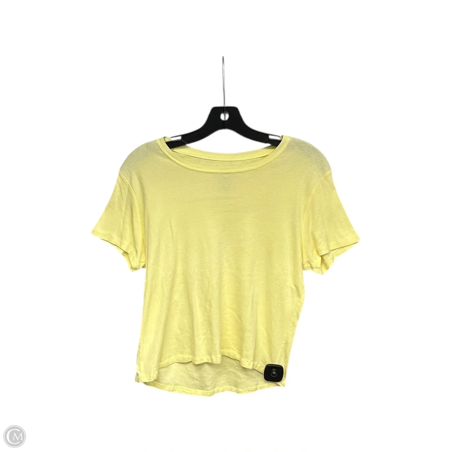Top Short Sleeve Basic By Faded Glory In Yellow, Size: L
