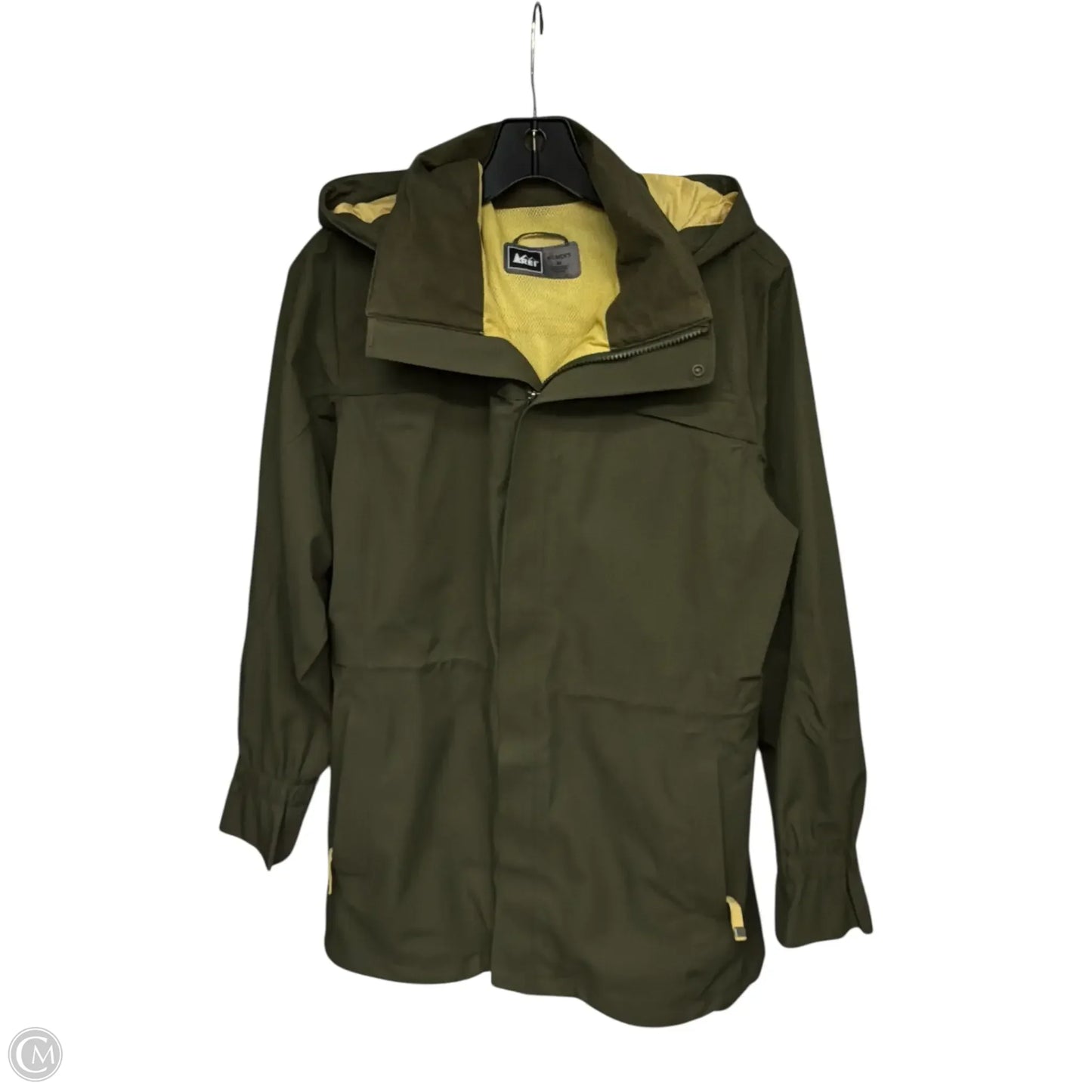 Coat Raincoat By Rei In Green, Size: M