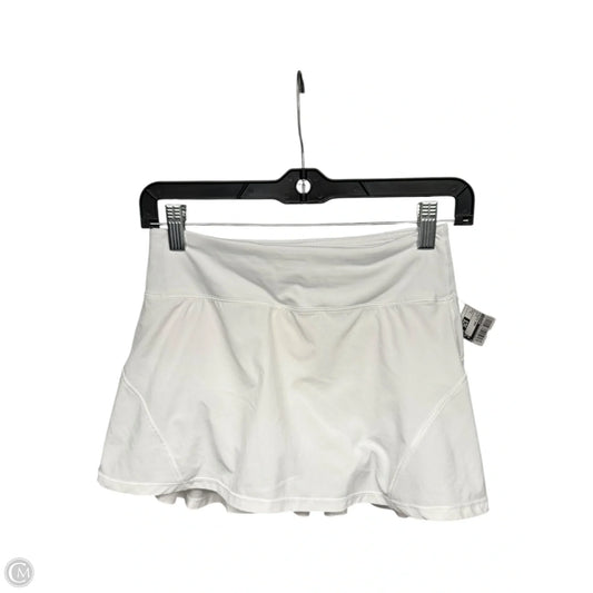 Athletic Skort By Lululemon In White, Size: 2