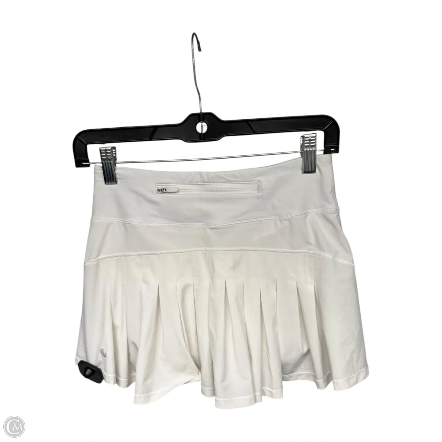 Athletic Skort By Lululemon In White, Size: 2