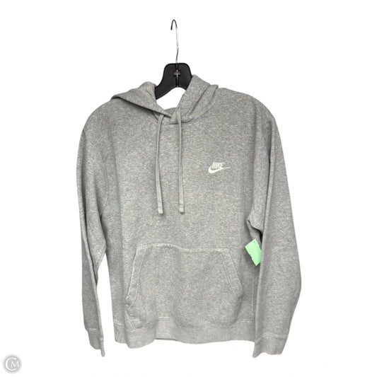 Athletic Sweatshirt Hoodie By Nike Apparel In Grey, Size: S