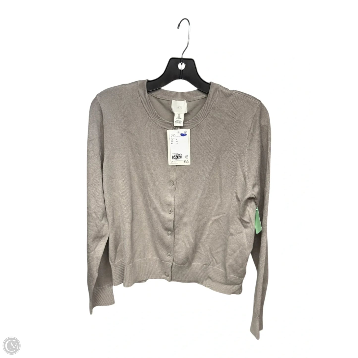 Cardigan By H&m In Grey, Size: L