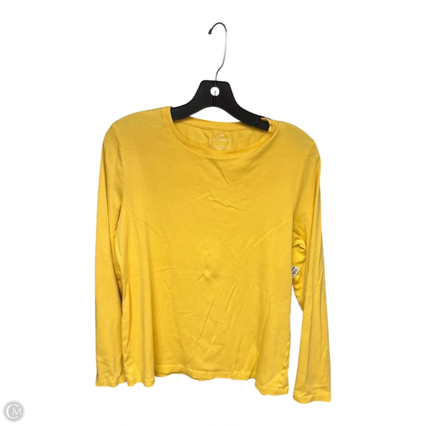 Top Long Sleeve By Talbots In Yellow, Size: L