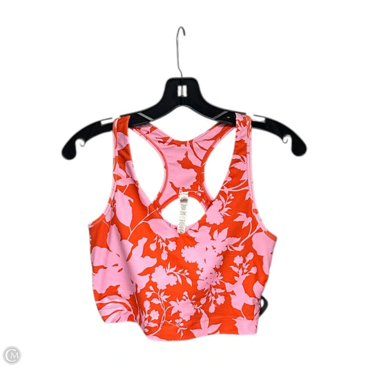 Athletic Bra By Sage In Orange & Pink, Size: M