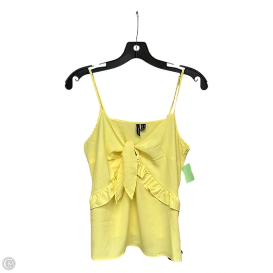 Top Sleeveless By Vero Moda In Yellow, Size: M