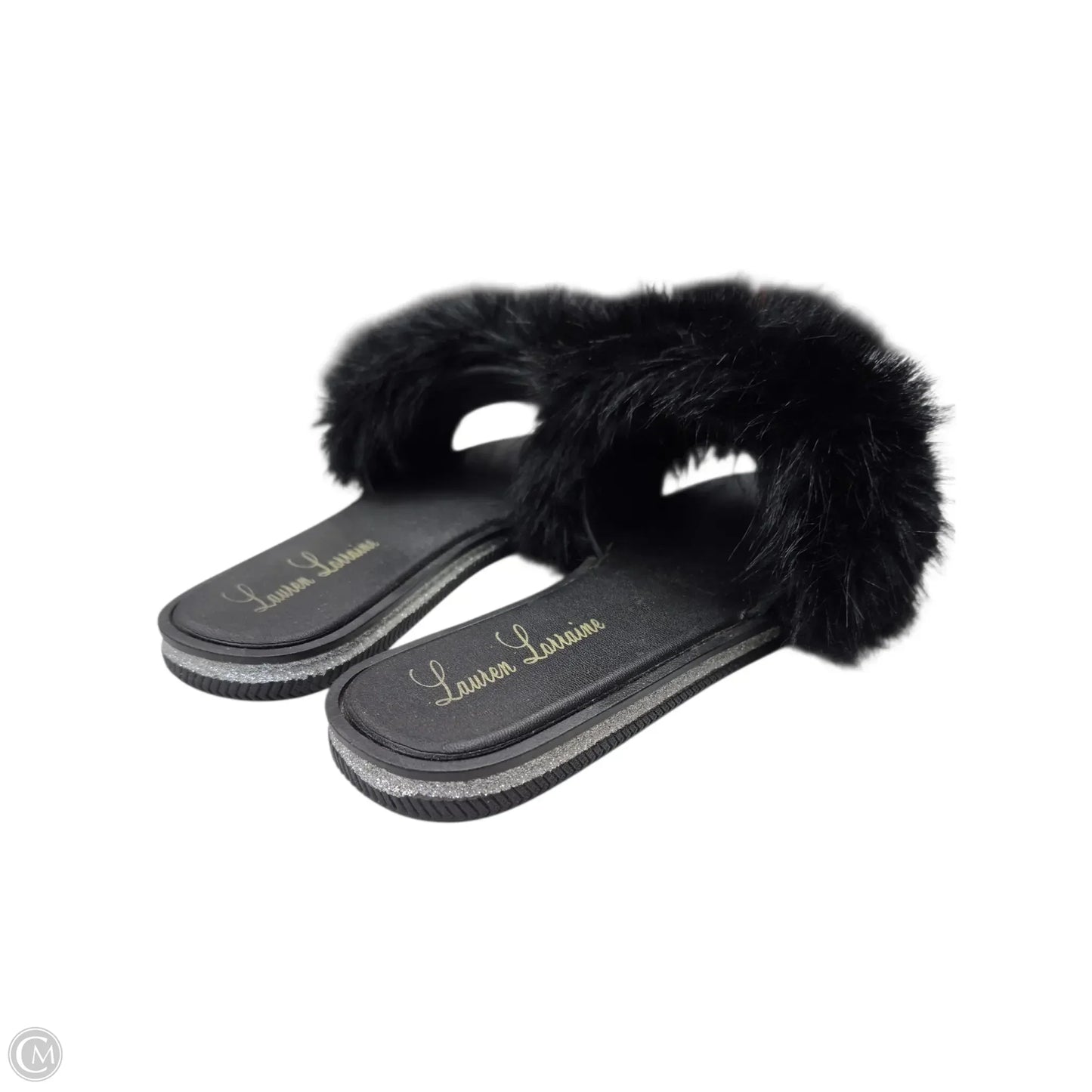 Slippers By Clothes Mentor In Black, Size: 8