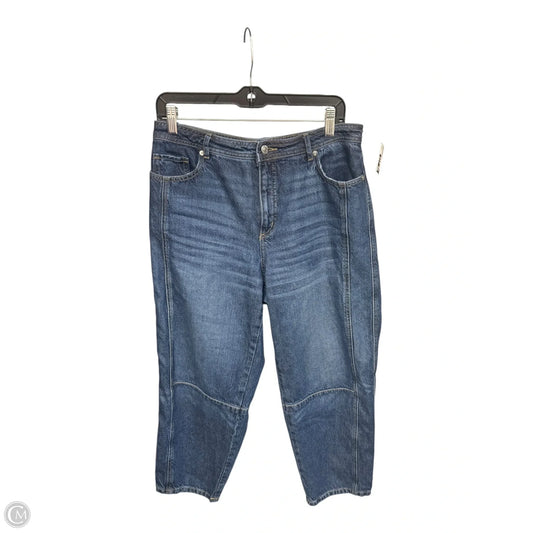 Jeans Wide Leg By Loft In Blue Denim, Size: 8