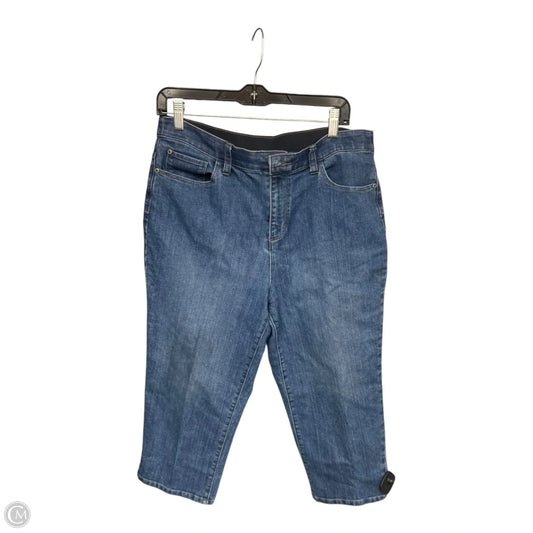 Capris By Christopher And Banks In Blue Denim, Size: 10
