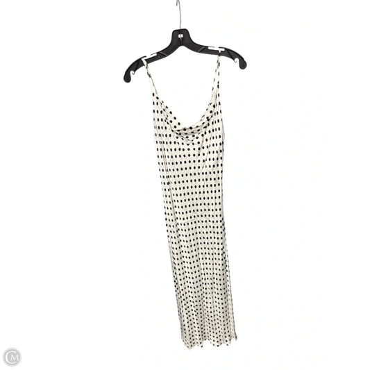 Dress Casual Maxi By Zara In Polkadot Pattern, Size: L
