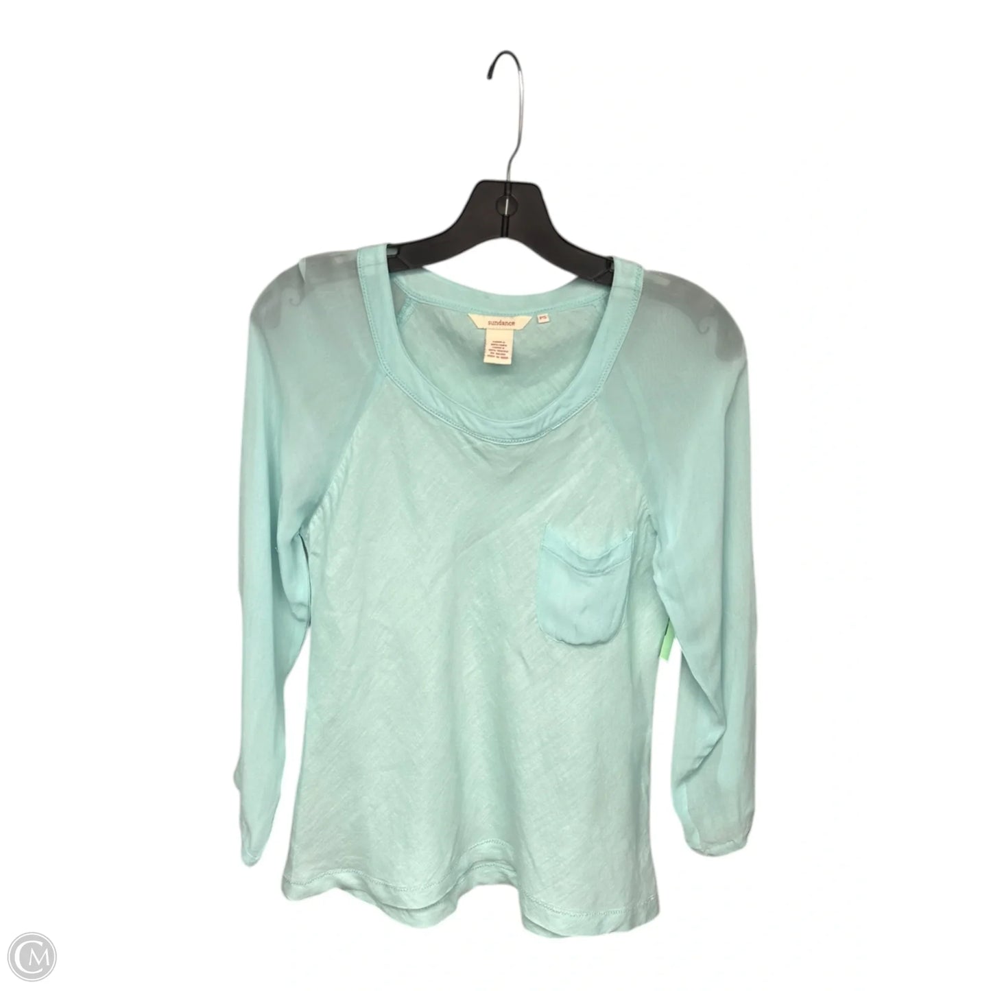 Top Long Sleeve By Sundance In Aqua, Size: S