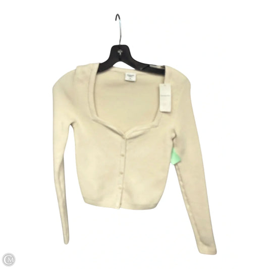 Top Long Sleeve By Abercrombie And Fitch In Cream, Size: Xs