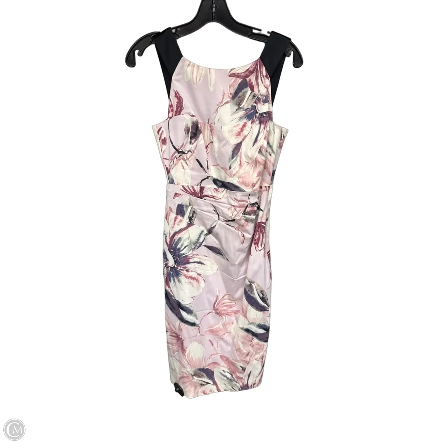 Dress Party Midi By Karen Millen In Pink & Purple, Size: 6