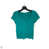 Top Short Sleeve Basic By Ann Taylor In Teal, Size: M